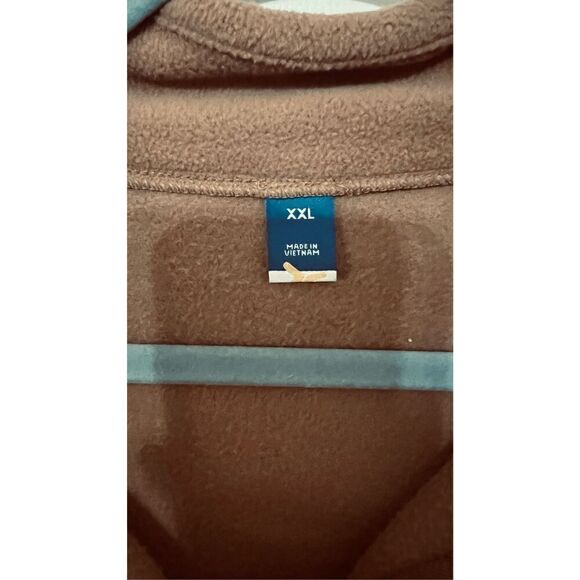 Old Navy Womens Full Zip Fleece Jacket Tan Size XXL - Picture 3 of 10